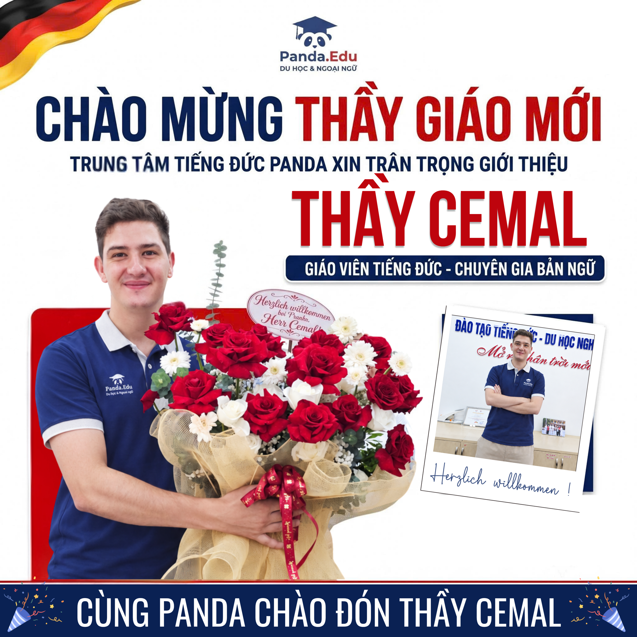 CHÀO MỪNG THẦY GIÁO BẢN XỨ MEHMET CEMAL YURTMAN ĐÃ GIA NHẬP PANDA!