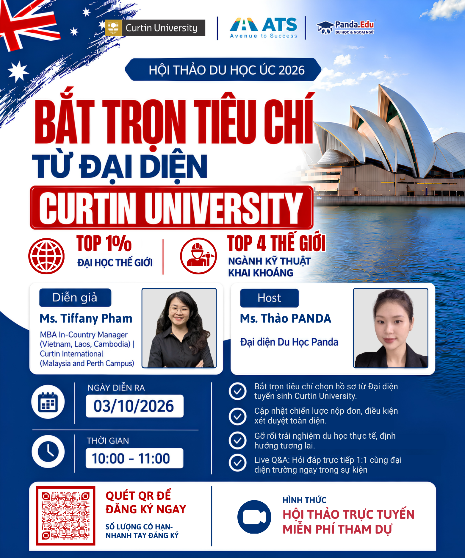 Hội thảo Du học Úc 2026 cùng Curtin University | Du học PANDA
