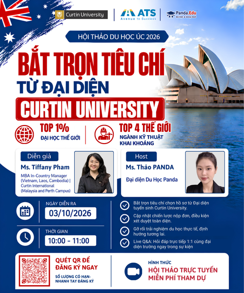 Hội thảo Du học Úc 2026 cùng Curtin University | Du học PANDA