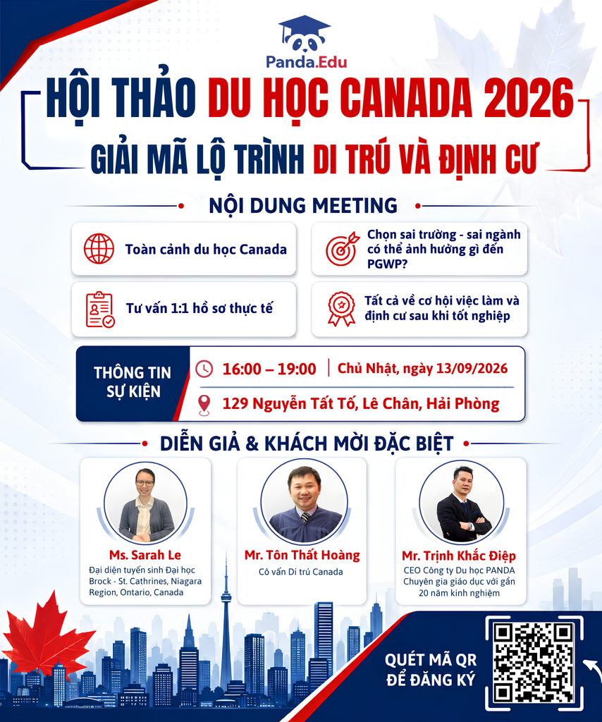 Hội thảo du học Canada 2026 tại Hải Phòng: Giải mã lộ trình di trú và định cư