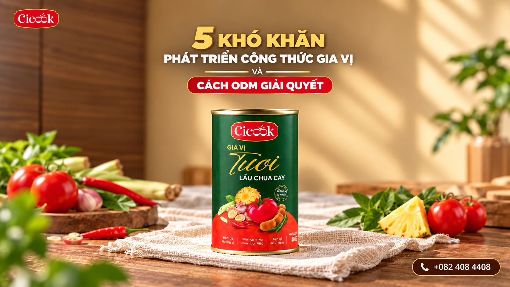 5 KHÓ KHĂN KHI TỰ PHÁT TRIỂN CÔNG THỨC GIA VỊ VÀ CÁCH ODM GIẢI QUYẾT