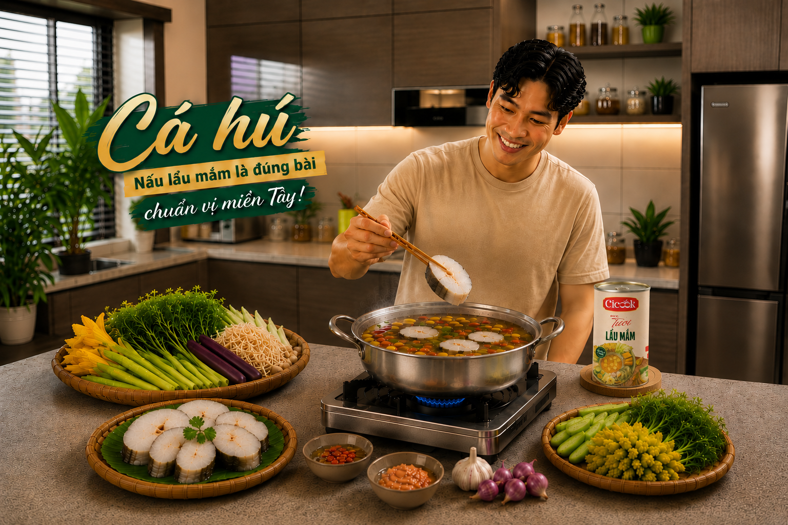 Cá Hú Nấu Lẩu Mắm Là Đúng Bài 