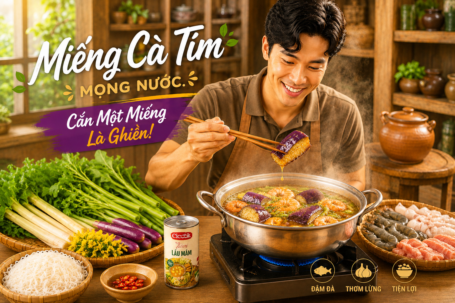 Miếng Cà Tím Mọng Nước – Cắn Một Miếng Là Ghiền