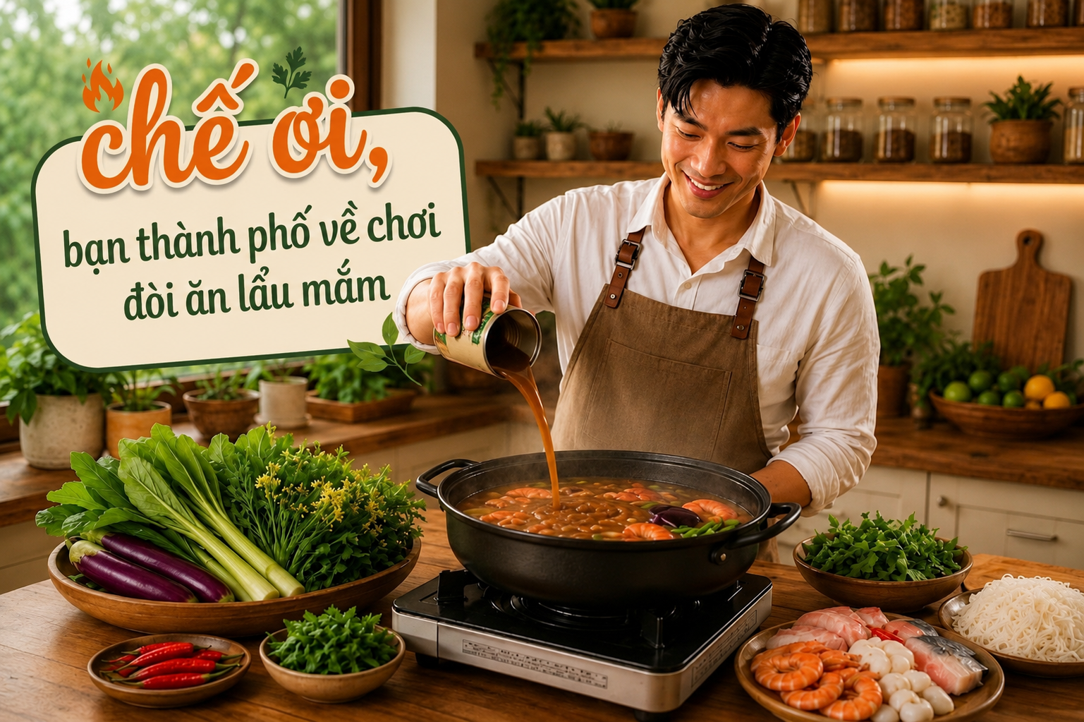 Bạn Thành Phố Về Chơi Đòi Ăn Lẩu Mắm? Cách Nấu Nhanh Chuẩn Vị Miền Tây Trong 10 Phút