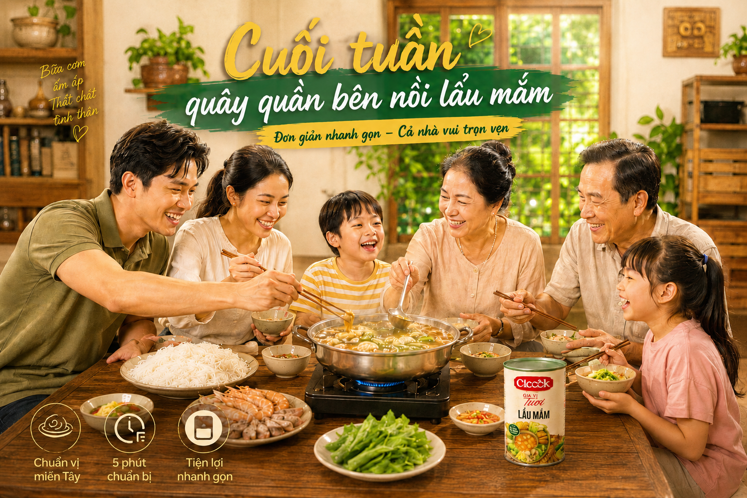 Cuối Tuần Quây Quần Bên Nồi Lẩu Mắm – Điều Cả Nhà Mong Chờ Sau Một Tuần Bận Rộn