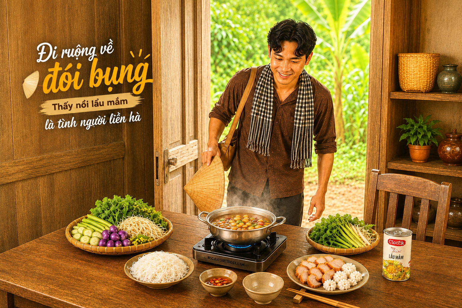 Đi Ruộng Về Đói Bụng – Thấy Nồi Lẩu Mắm Là Tỉnh Người Liền Hà !