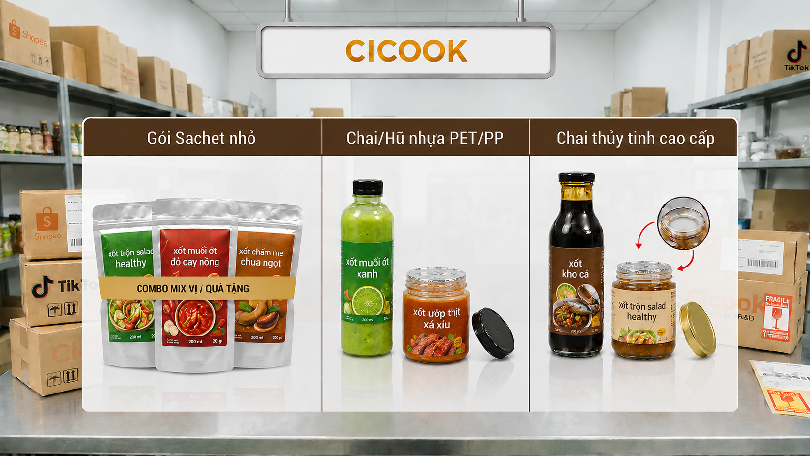 GIA CÔNG XỐT CHẤM, GIA VỊ HOÀN CHỈNH : ĐÓN ĐẦU XU HƯỚNG E-COMMERCE THỰC PHẨM TIỆN LỢI