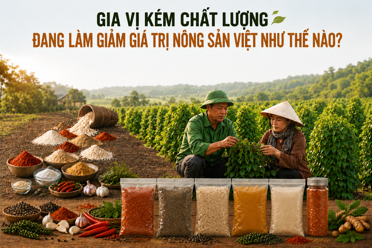 Gia Vị Kém Chất Lượng Đang Làm Giảm Giá Trị Nông Sản Việt Như Thế Nào ?