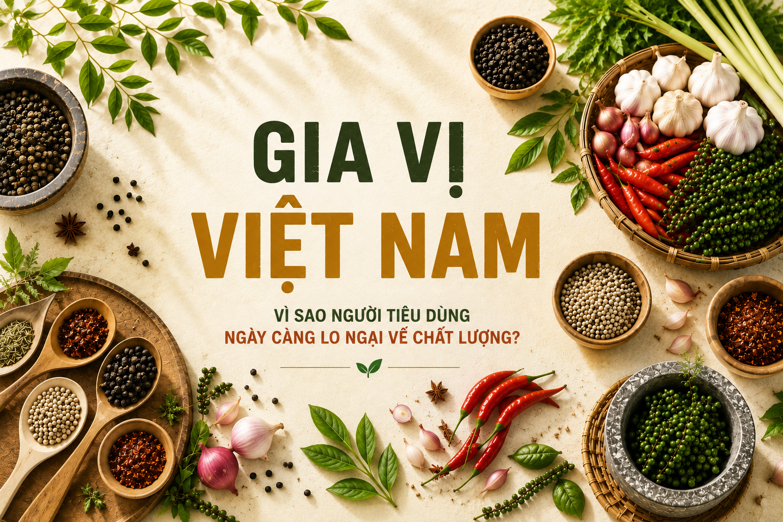 GIA VỊ VIỆT NAM : VÌ SAO NGƯỜI TIÊU DÙNG NGÀY CÀNG LO NGẠI VỀ CHẤT LƯỢNG ?