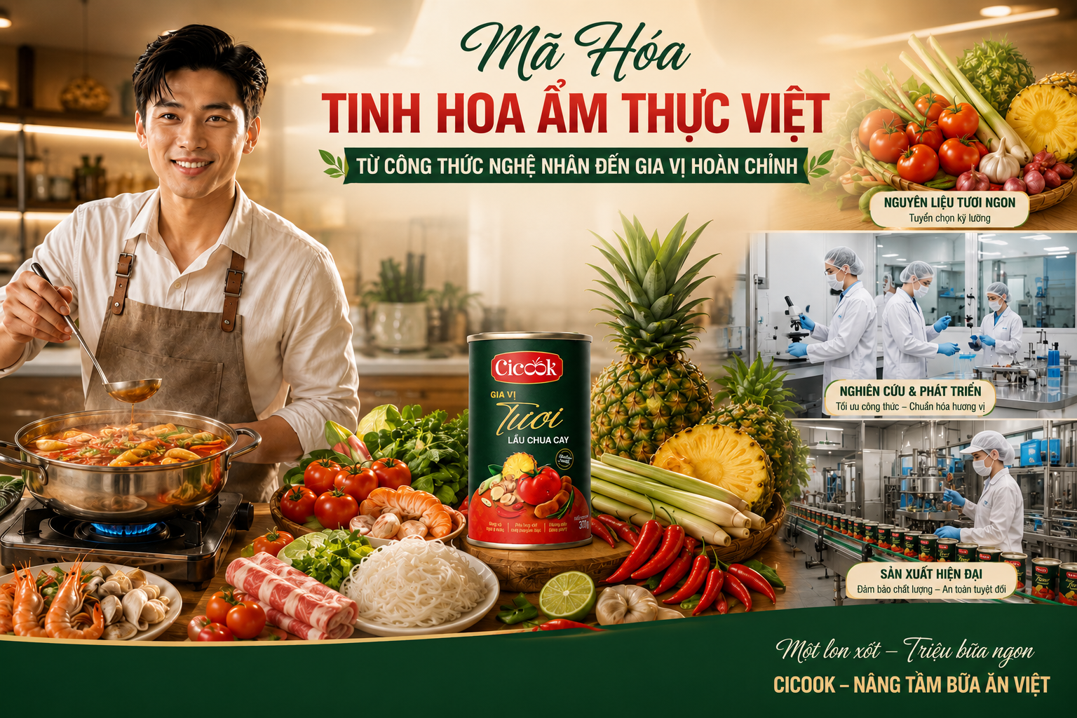 Mã Hóa Tinh Hoa Ẩm Thực Việt – Từ Công Thức Nghệ Nhân Đến Gia Vị Hoàn Chỉnh