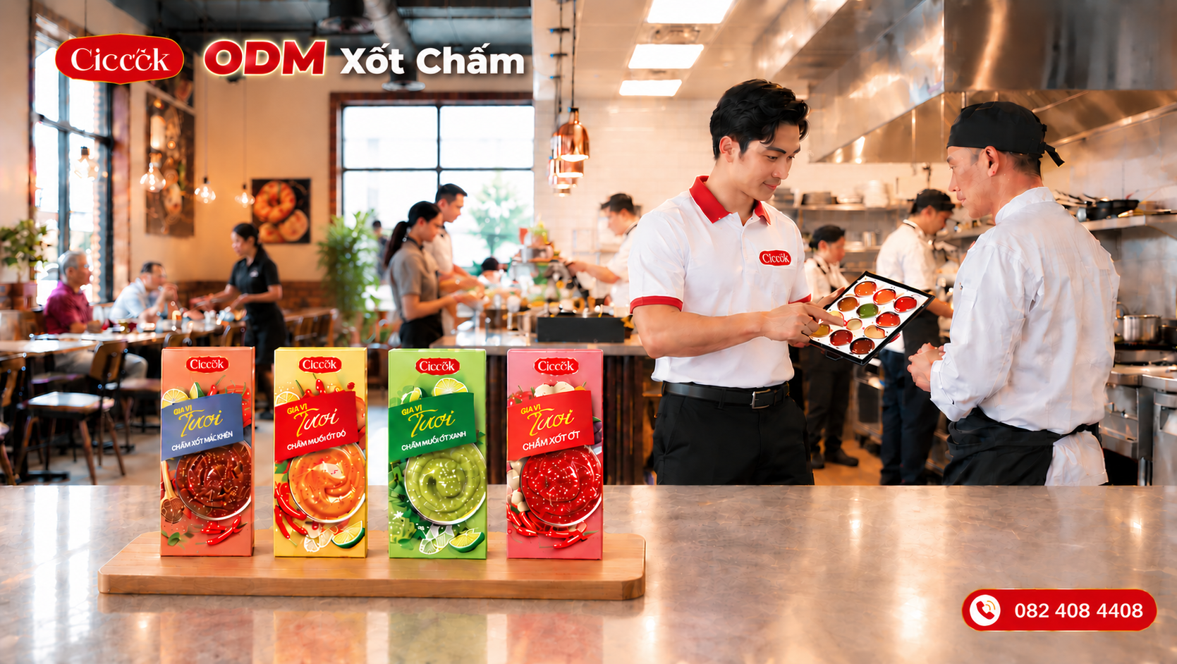 ODM XỐT CHẤM CHO NHÀ HÀNG, QUÁN ĂN VÀ CHUỖI F&B