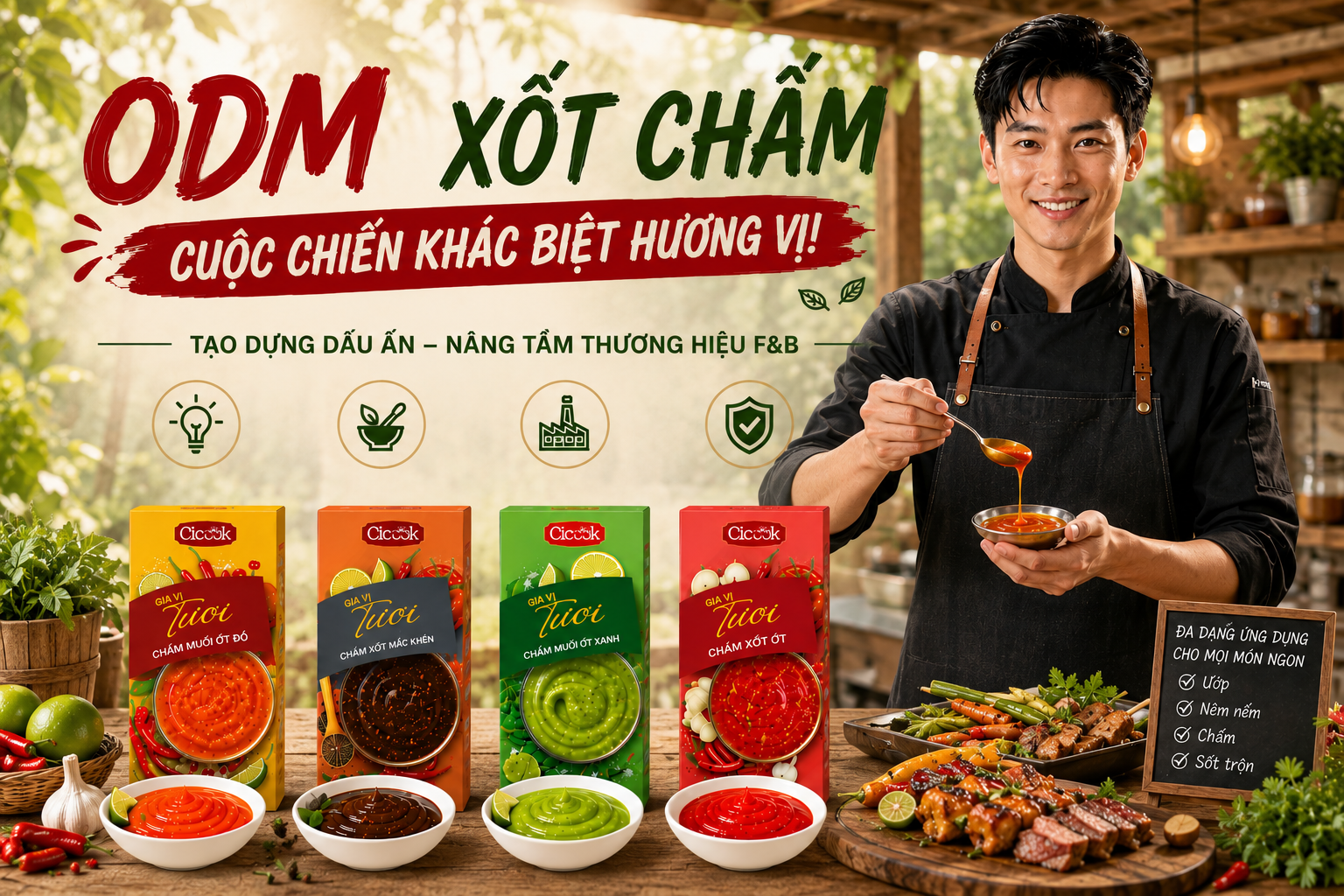 ODM XỐT CHẤM – CUỘC CHIẾN KHÁC BIỆT HƯƠNG VỊ TRONG NGÀNH F&B