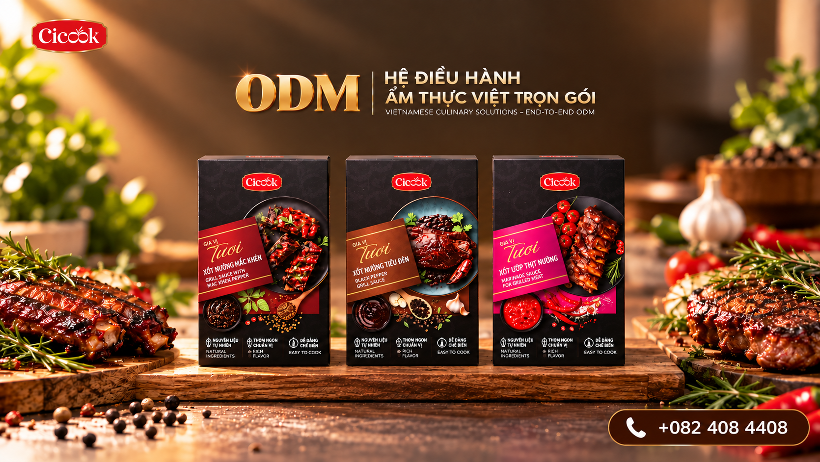 ODM XỐT ƯỚP NƯỚNG : TỪ CÔNG THỨC NHÀ HÀNG ĐẾN SẢN PHẨM BÁN LẺ