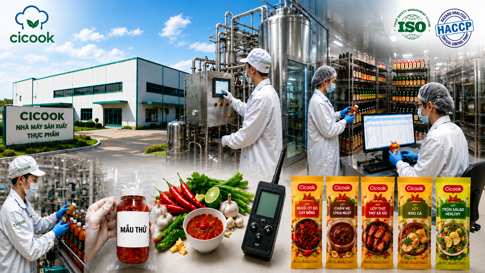 QUY TRÌNH TIỆT TRÙNG VÀ LƯU MẪU THỰC PHẨM CHUẨN ISO TẠI NHÀ MÁY GIA CÔNG CICOOK