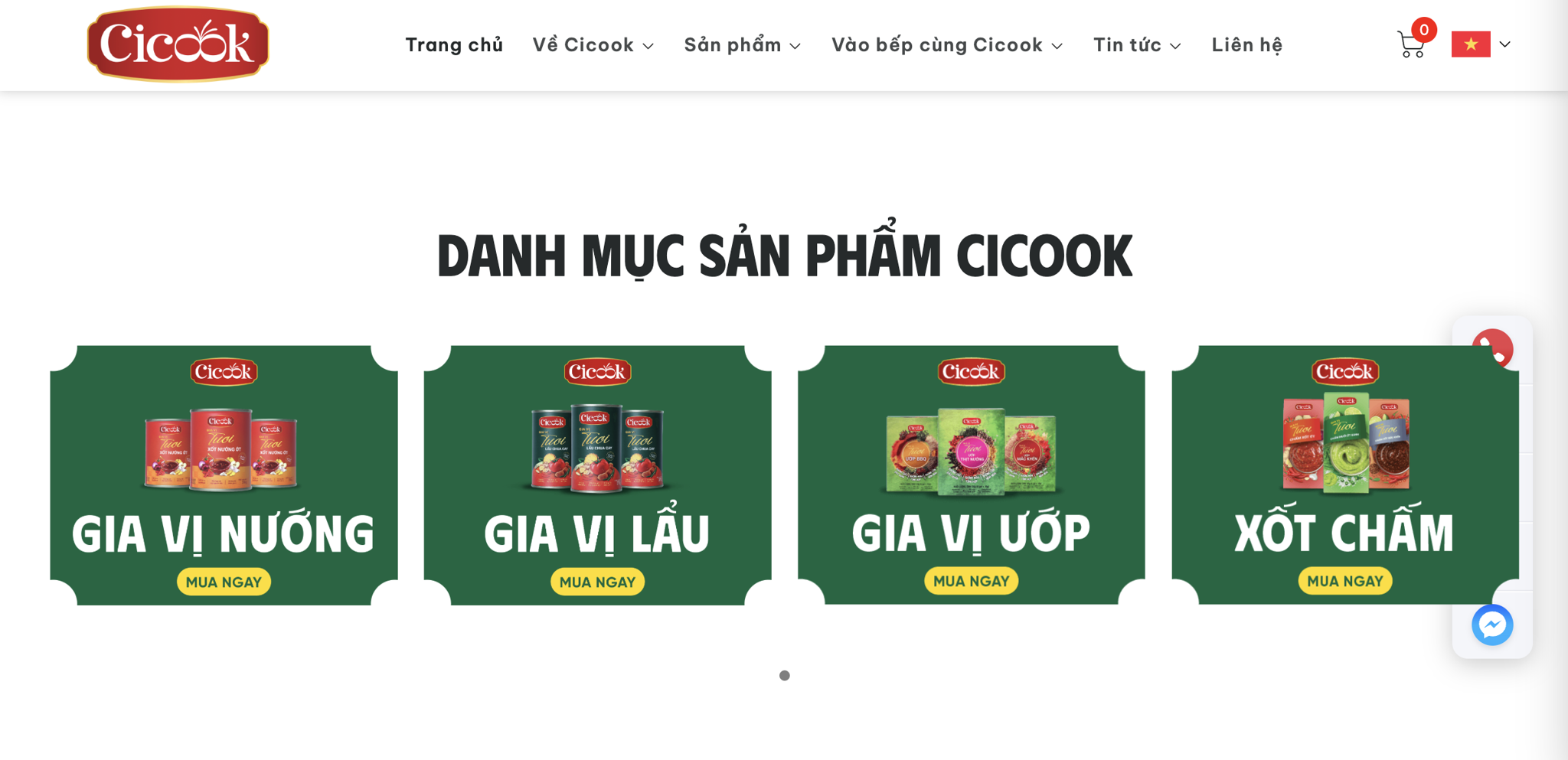 Danh sách Bản tự công bố và kết quả kiểm nghiệm sản phẩm Cicook mới nhất