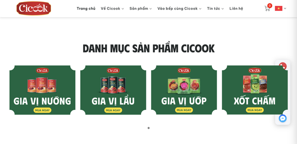 Danh sách Bản tự công bố và kết quả kiểm nghiệm sản phẩm Cicook mới nhất