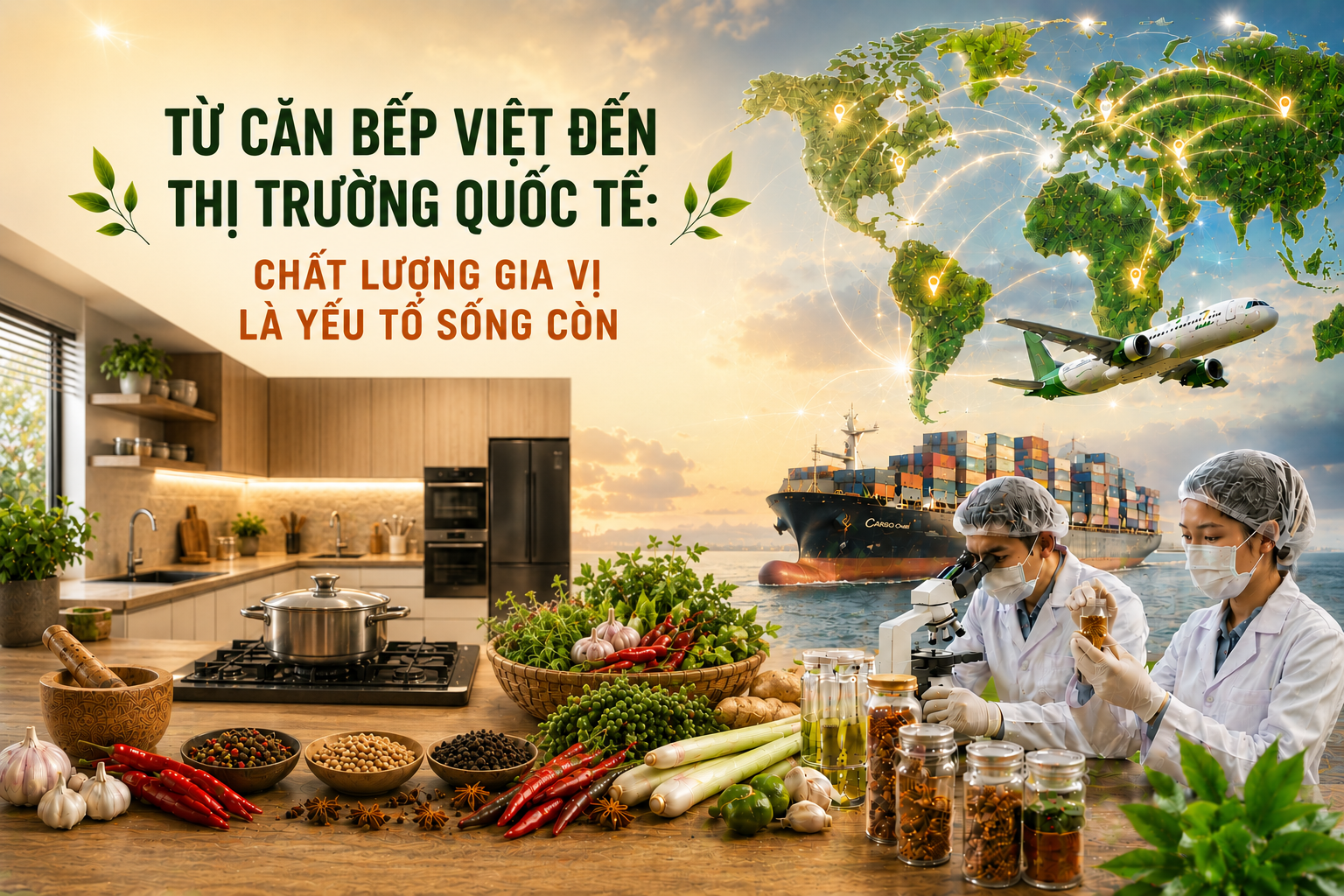 TỪ CĂN BẾP VIỆT ĐẾN THỊ TRƯỜNG QUỐC TẾ : CHẤT LƯỢNG GIA VỊ LÀ YẾU TỐ SỐNG CÒN