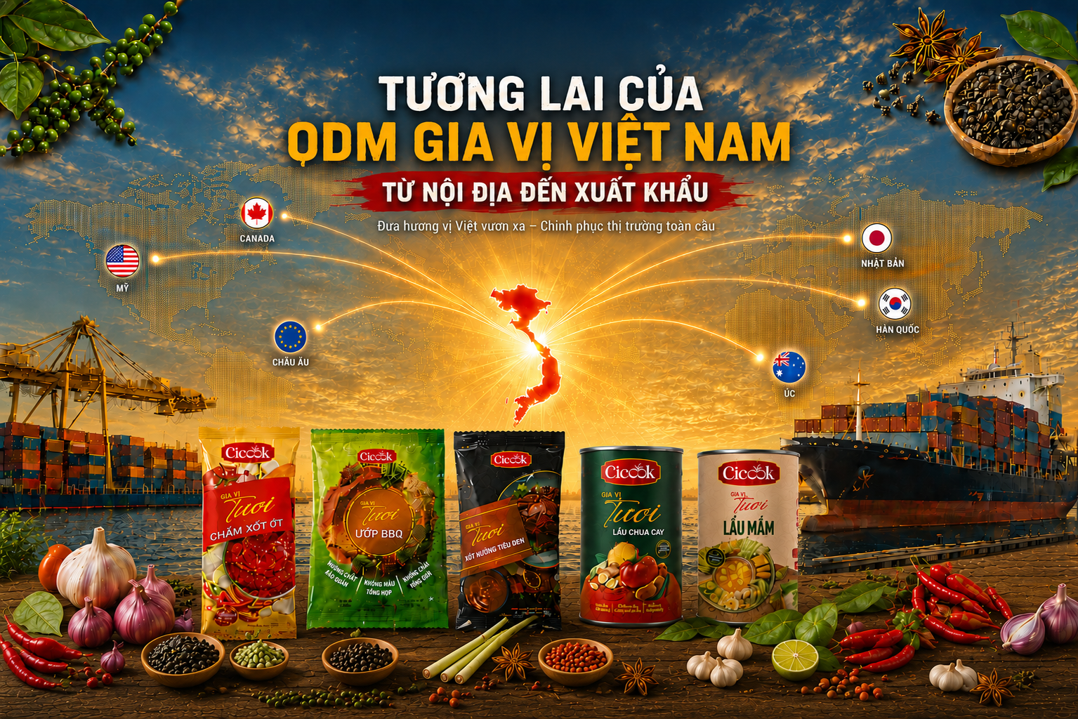 TƯƠNG LAI CỦA ODM GIA VỊ VIỆT NAM – TỪ NỘI ĐỊA ĐẾN XUẤT KHẨU