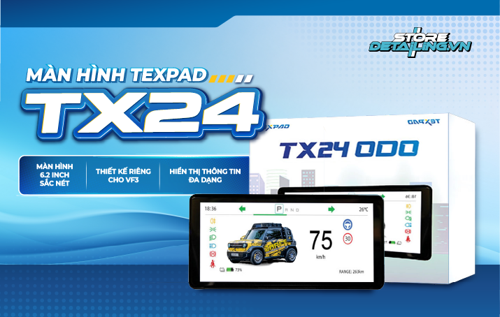 Lắp đặt màn hình Odo Texpad TX24 cho VF3