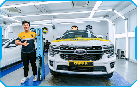 Bảo Vệ Bề Mặt Ford Everest Với Gói Dán PPF Zappa 1388 PRO