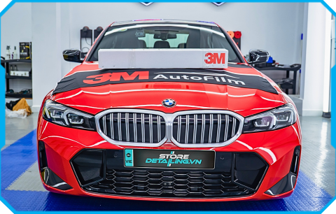 BMW 320i Dán Phim Cách Nhiệt 3M Chính Hãng Tại STORE DETAILING