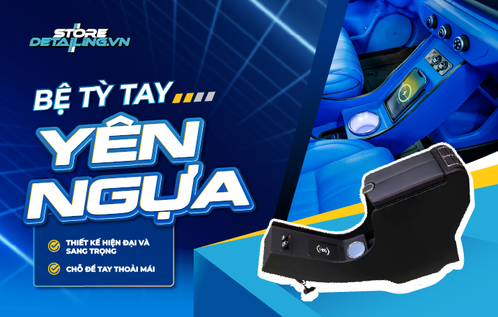 Lắp đặt bệ tỳ tay yên ngựa có sạc không dây cho VF3