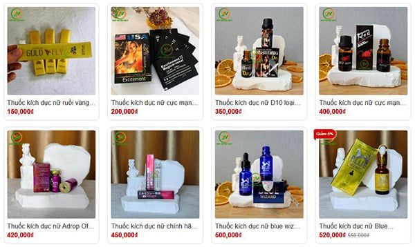 Giá thuốc kích dục nữ trên thị trường hiện nay rất đa dạng tùy từng nơi