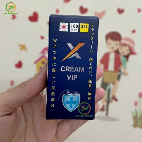 Kem Vip Nhật X Cream Vip chính hãng Nhật Bản tuýp 20g tăng 30p 4