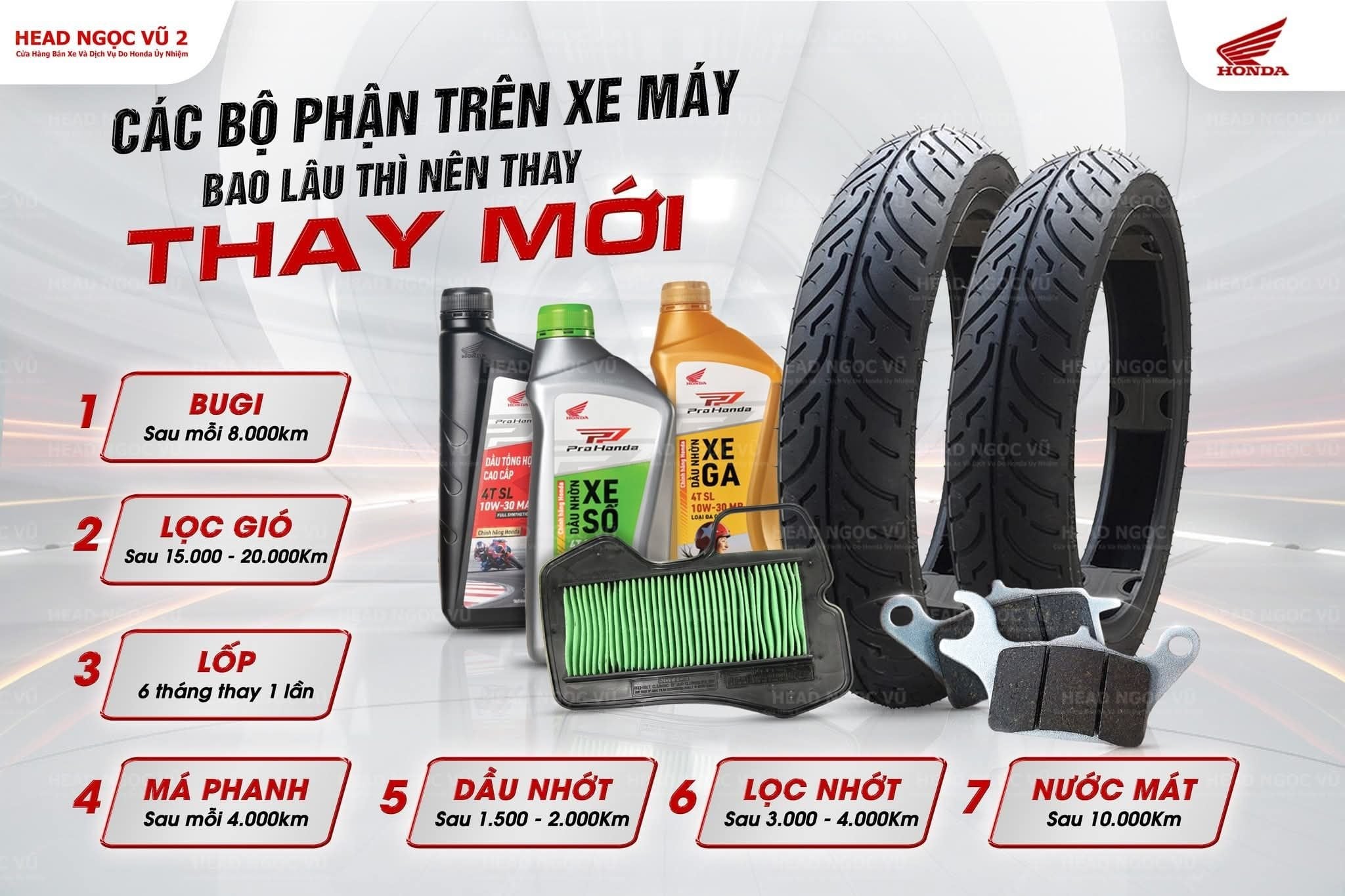 VÌ SAO NÊN BẢO DƯỠNG & THAY PHỤ TÙNG XE ĐỊNH KỲ?