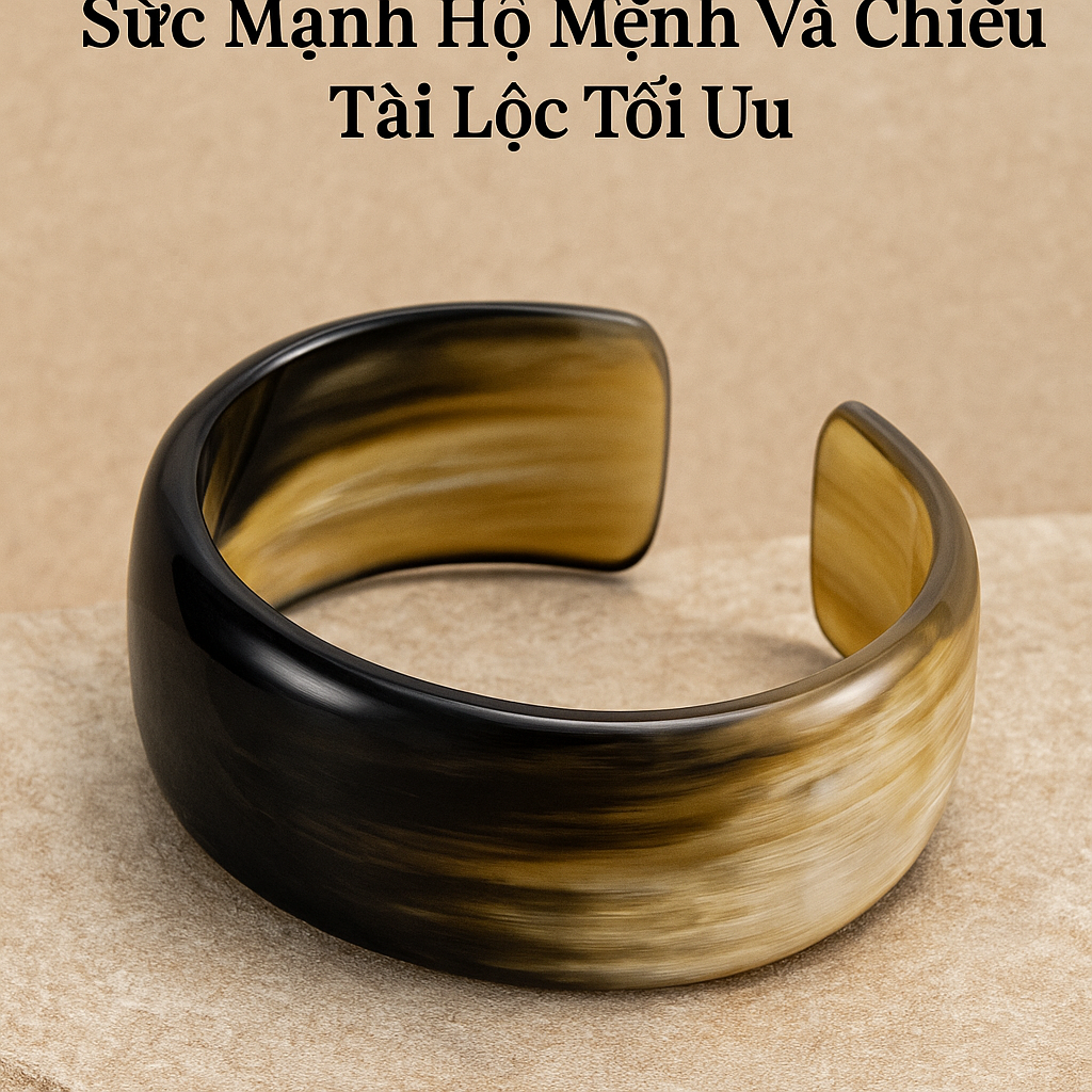 Vòng Tay Sừng Trâu Phong Thủy Nam Mệnh Kim: Sức Mạnh Hộ Mệnh Và Chiêu Tài Lộc Tối Ưu