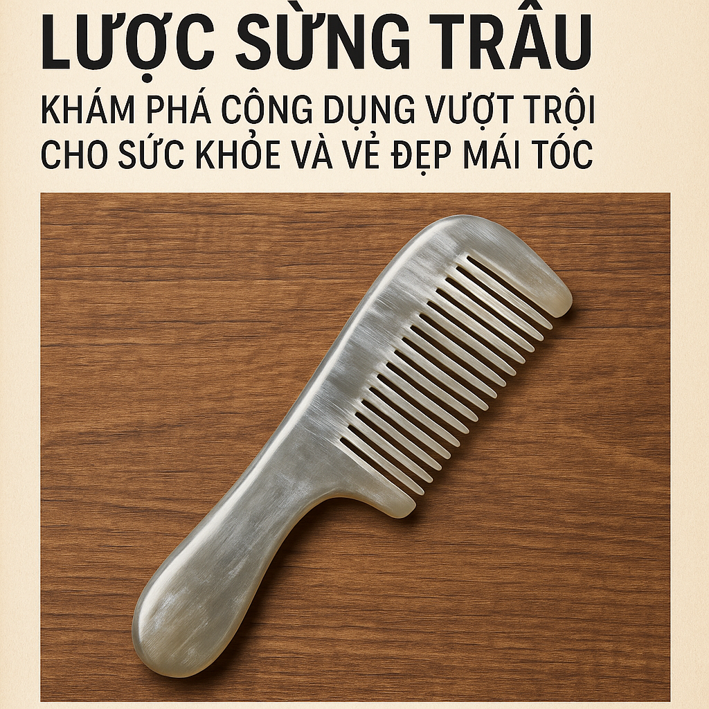 Lược Sừng Trâu Bạc: Khám Phá Công Dụng Vượt Trội Cho Sức Khỏe Và Vẻ Đẹp Mái Tóc