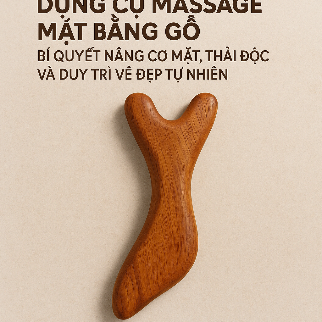 Dụng Cụ Massage Mặt Bằng Gỗ: Bí Quyết Nâng Cơ Mặt, Thải Độc Và Duy Trì Vẻ Đẹp Tự Nhiên