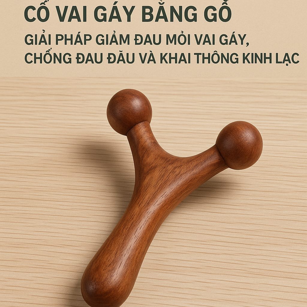 Dụng Cụ Massage Cổ Vai Gáy Bằng Gỗ: Giải Pháp Giảm Đau Mỏi Vai Gáy, Chống Đau Đầu Và Khai Thông Kinh Lạc