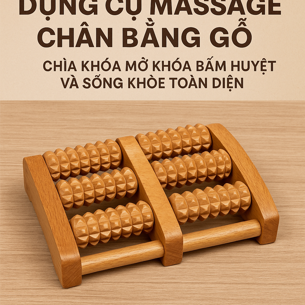 Dụng Cụ Massage Chân Bằng Gỗ: Chìa Khóa Mở Khóa Bấm Huyệt Và Sống Khỏe Toàn Diện