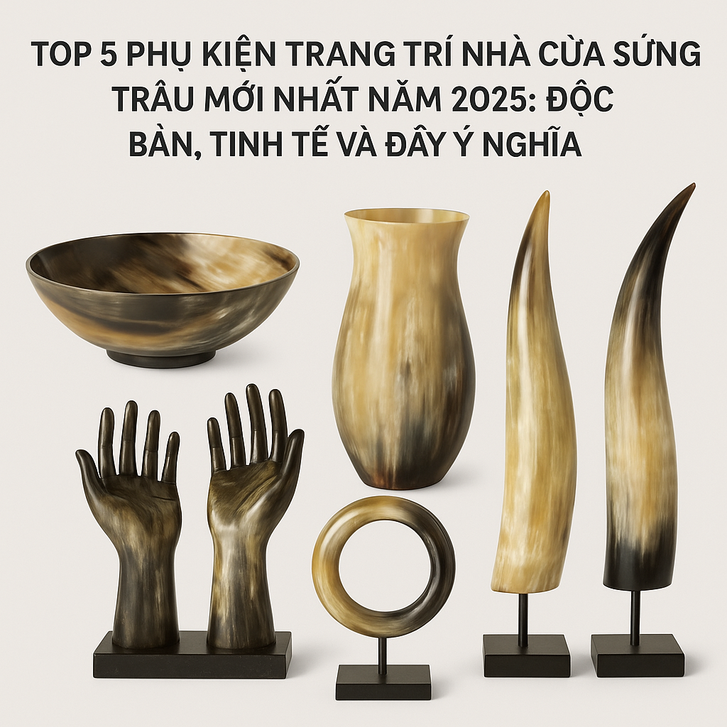 Top 5 Phụ Kiện Trang Trí Nhà Cửa Sừng Trâu Mới Nhất Năm 2025: Độc Bản, Tinh Tế và Đầy Ý Nghĩa