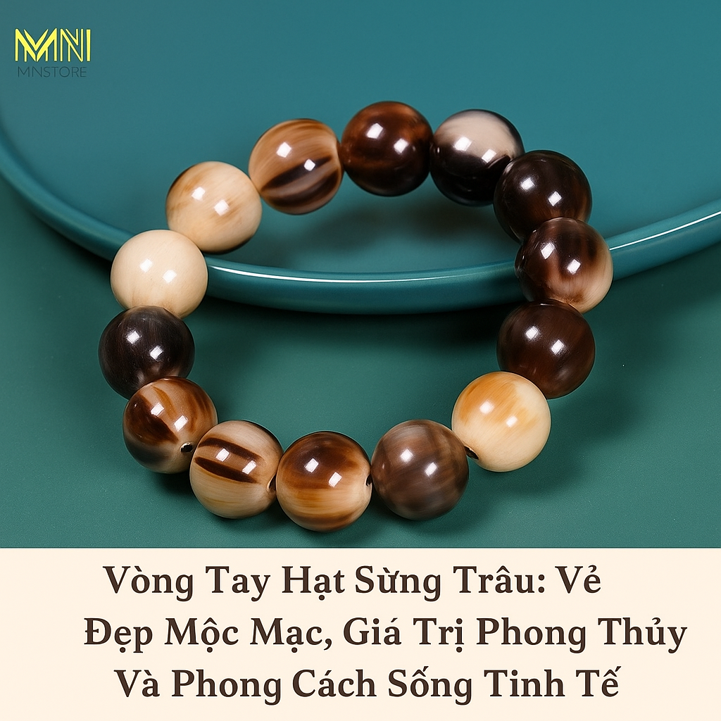 Vòng Tay Hạt Sừng Trâu: Vẻ Đẹp Mộc Mạc, Giá Trị Phong Thủy Và Phong Cách Sống Tinh Tế