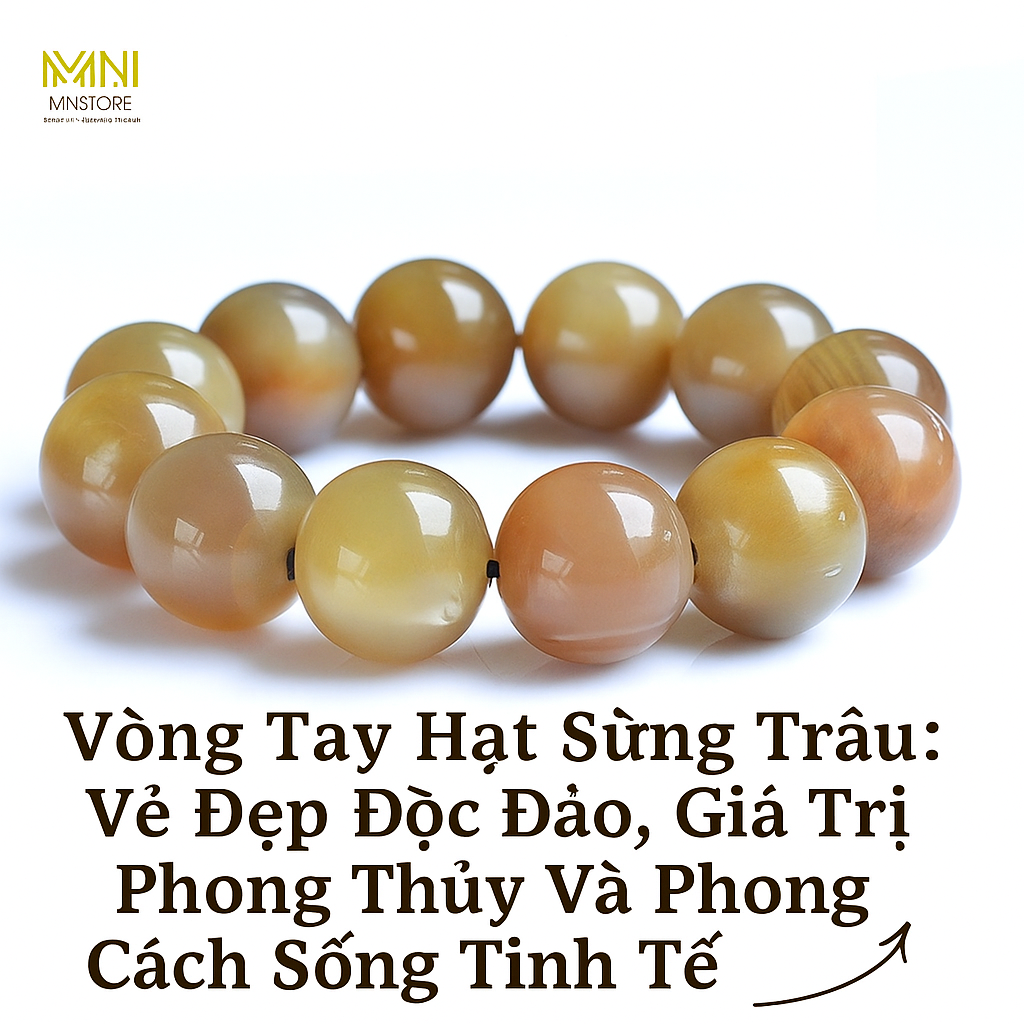 Vòng Tay Hạt Sừng Trâu: Vẻ Đẹp Độc Đáo, Giá Trị Phong Thủy Và Phong Cách Sống Tinh Tế