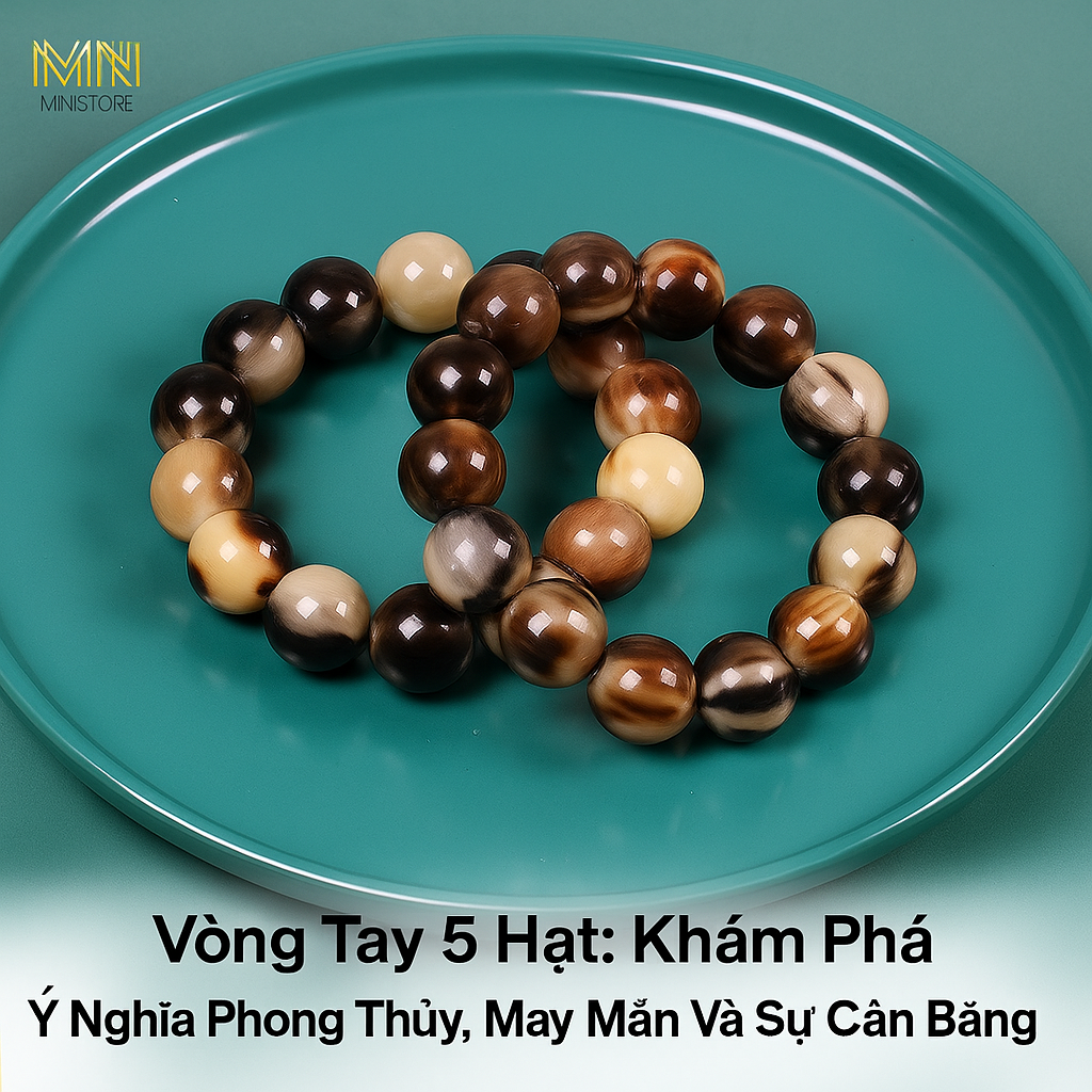 Vòng Tay 5 Hạt: Khám Phá Ý Nghĩa Phong Thủy, May Mắn Và Sự Cân Bằng