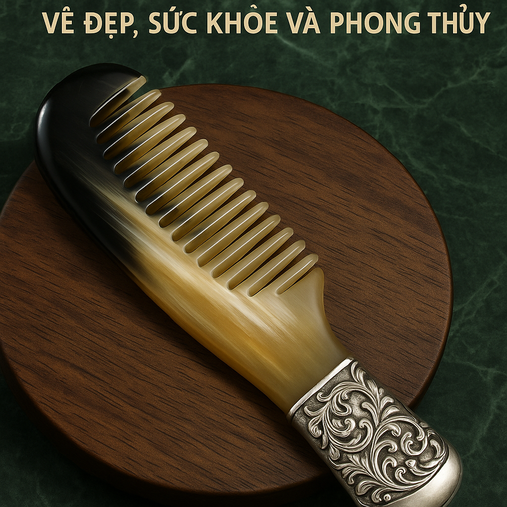 Lược Sừng Trâu Bạc: Sự Kết Hợp Đỉnh Cao Của Vẻ Đẹp, Sức Khỏe Và Phong Thủy