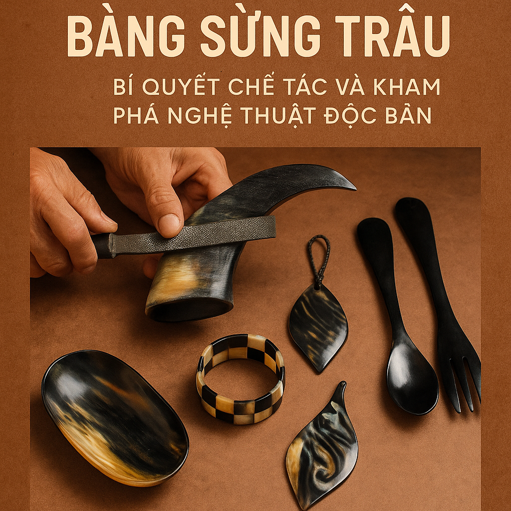 Làm Đồ Thủ Công Bằng Sừng Trâu: Bí Quyết Chế Tác Và Khám Phá Nghệ Thuật Độc Bản
