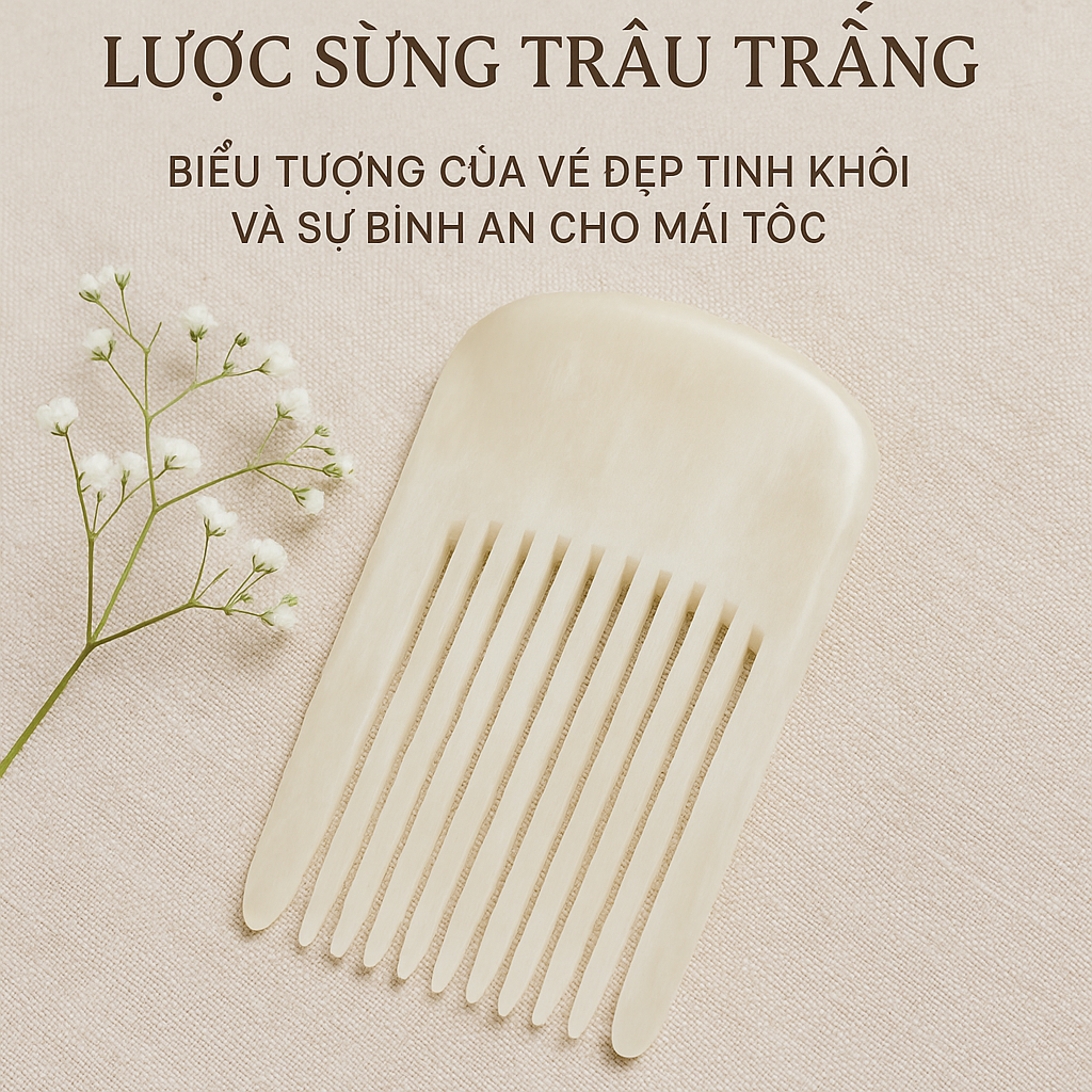 Lược Sừng Trâu Trắng: Biểu Tượng Của Vẻ Đẹp Tinh Khôi Và Sự Bình An Cho Mái Tóc