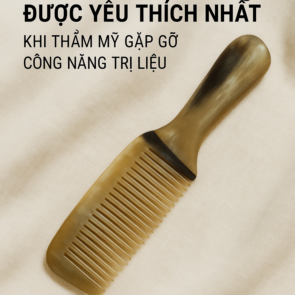 Top Lược Sừng Chuôi Khía Được Yêu Thích Nhất: Khi Thẩm Mỹ Gặp Gỡ Công Năng Trị Liệu