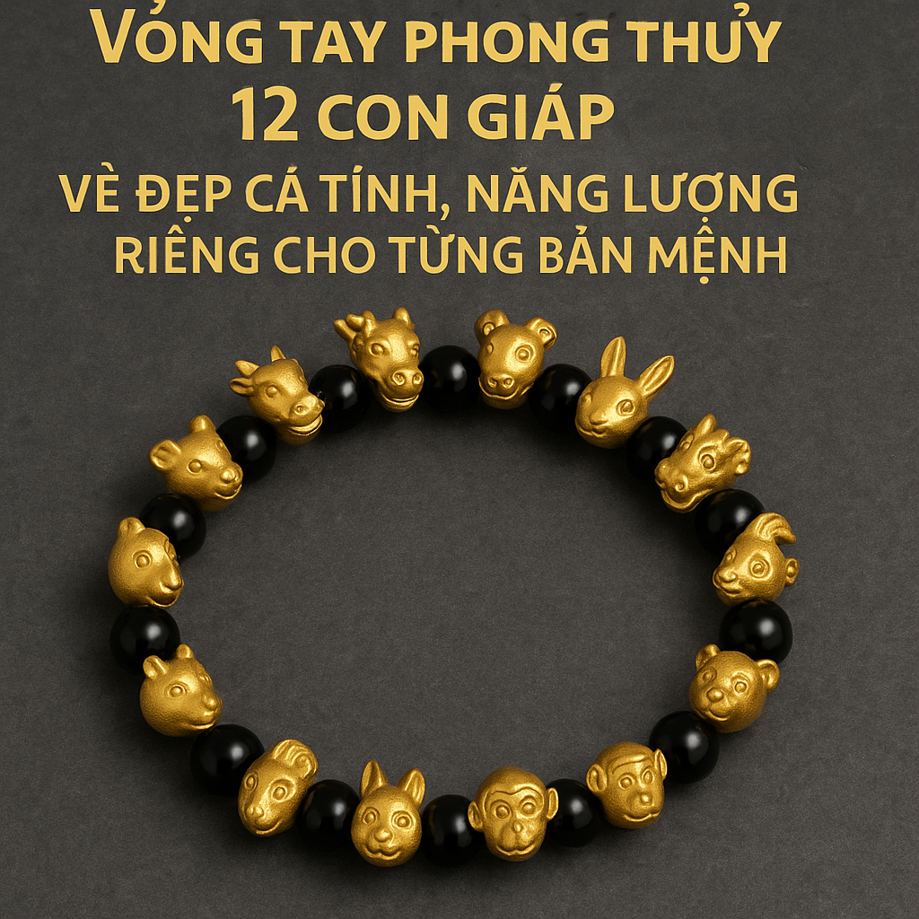 Vòng Tay Phong Thủy 12 Con Giáp: Vẻ Đẹp Cá Tính, Năng Lượng Riêng Cho Từng Bản Mệnh