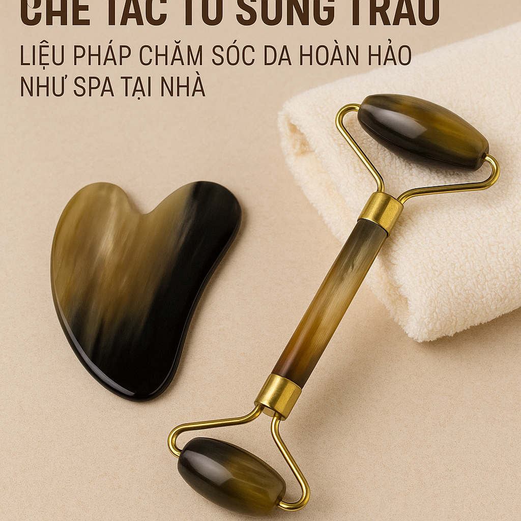 Bộ Massage Mặt Chế Tác Từ Sừng Trâu: Liệu Pháp Chăm Sóc Da Hoàn Hảo Như Spa Tại Nhà