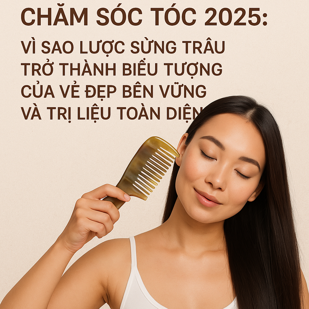 Xu Hướng Chăm Sóc Tóc 2025: Vì Sao Lược Sừng Trâu Trở Thành Biểu Tượng Của Vẻ Đẹp Bền Vững Và Trị Liệu Toàn Diện