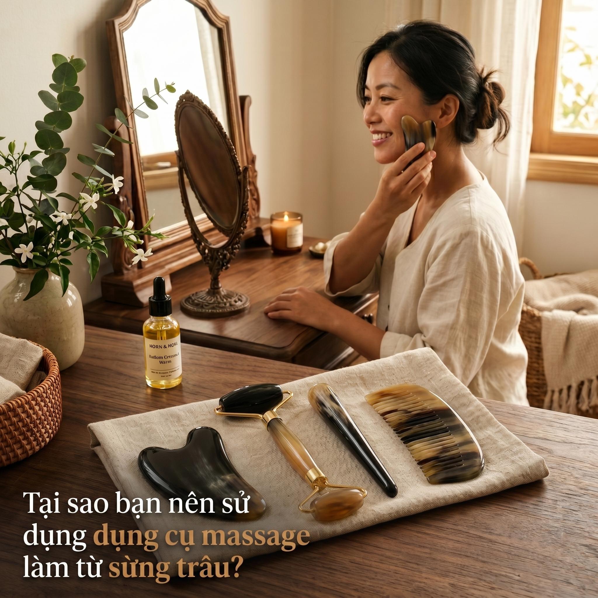 Vì Sao Nên Sử Dụng Dụng Cụ Massage Từ Sừng Trâu? Lợi Ích Cho Sức Khỏe Và Làm Đẹp