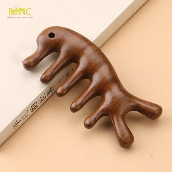 Lược Gỗ Massage Hình Cá Heo: 