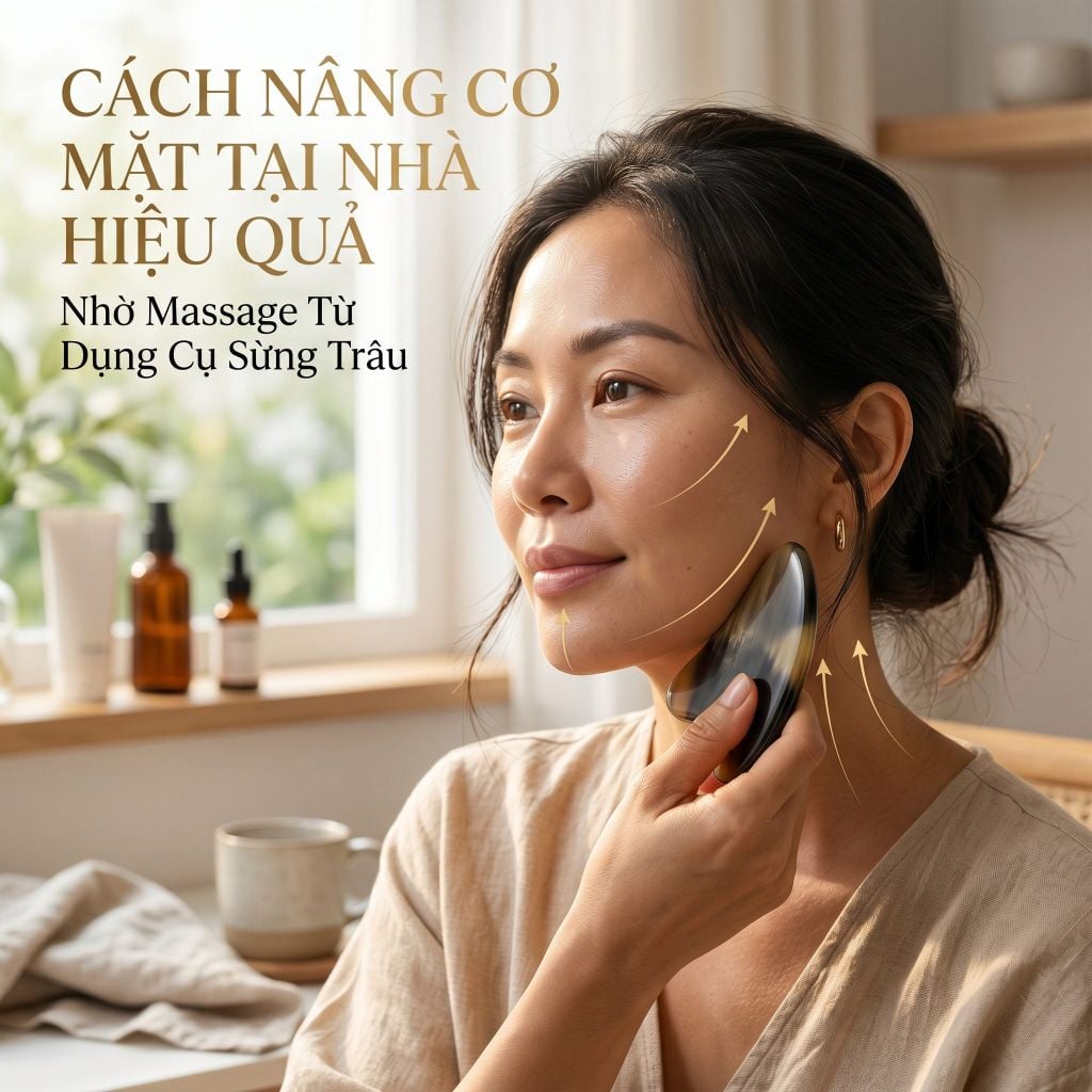 Cách Nâng Cơ Mặt Tại Nhà Hiệu Quả Nhờ Massage Và Dụng Cụ Tự Nhiên