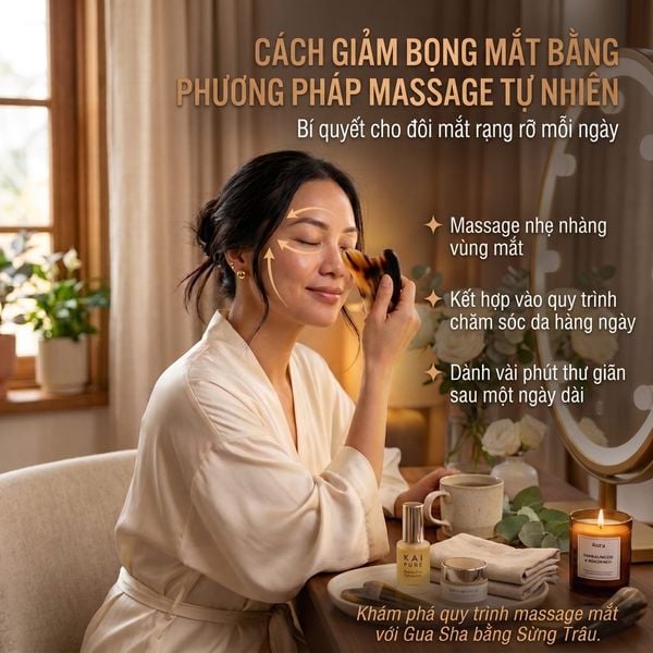 Cách Giảm Bọng Mắt Bằng Massage Tự Nhiên – Bí Quyết Cho Đôi Mắt Tươi Tắn Mỗi Ngày
