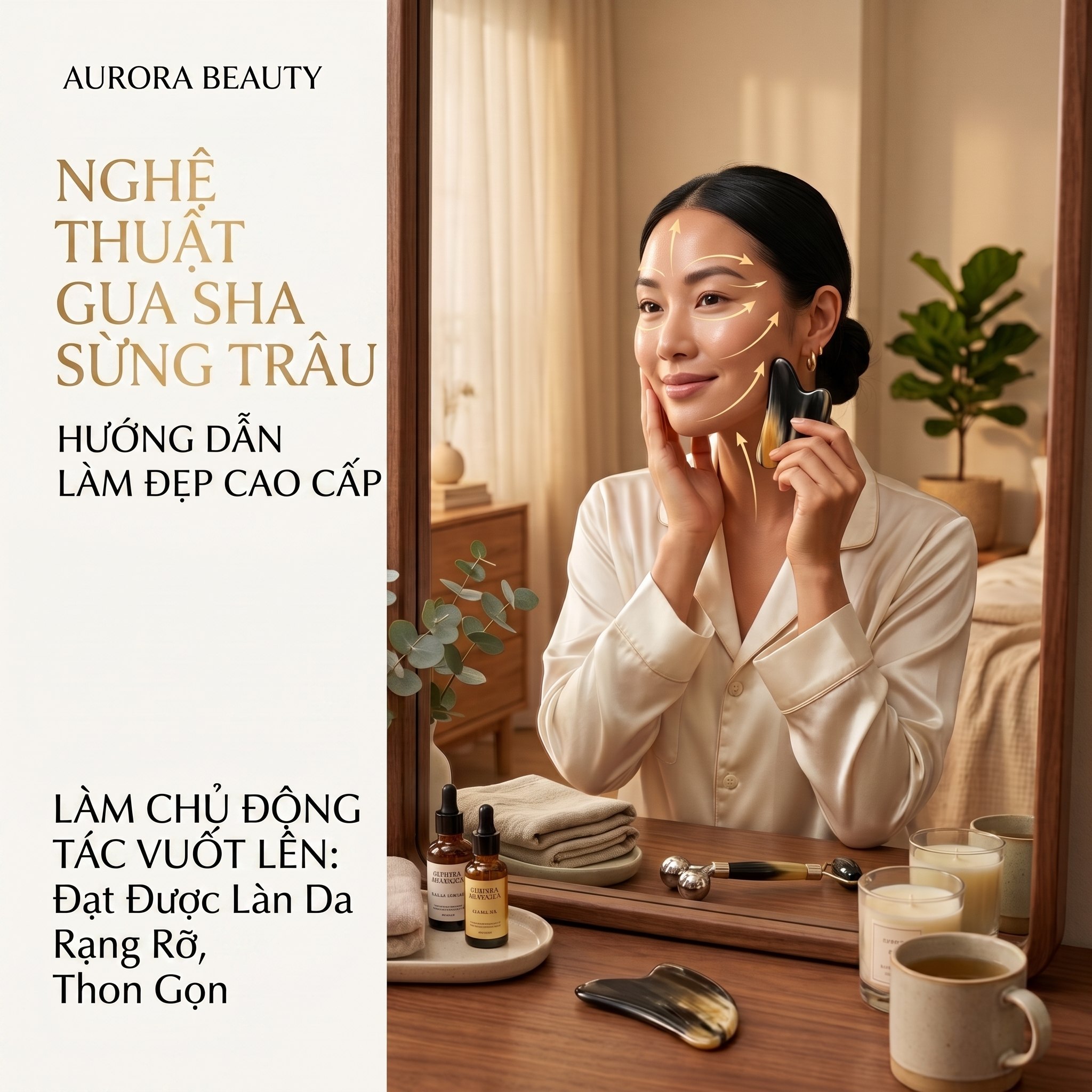 Hướng Dẫn Sử Dụng Gua Sha Nâng Cơ Mặt Tại Nhà Đúng Cách Cho Người Mới Bắt Đầu